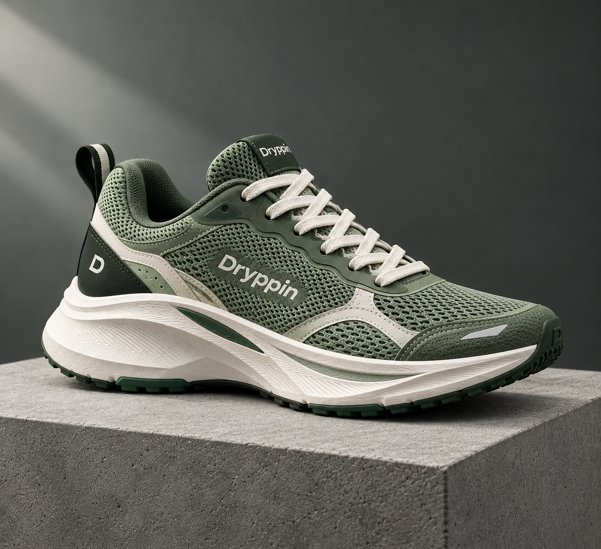 Dryppin UrbanFlex – Green Edition Running Sneakers